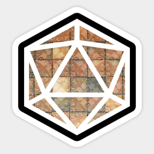 D20 Decal Badge - Temple Tile Sticker